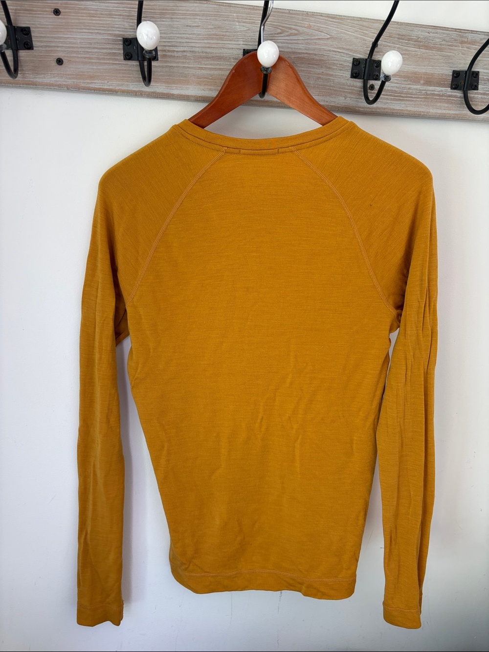 Smartwool merino 250 Long Sleeve Crew Shirt - Mustard Yellow - Picture 4 of 7